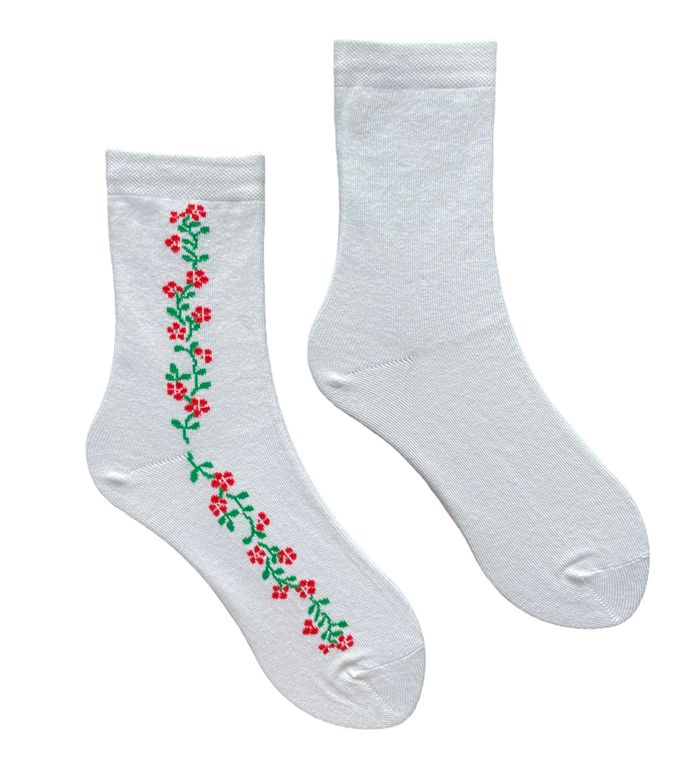 Women's Socks "Flowers tenderness", made from Indian cotton