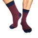 Шкарпетки чоловічі з індійської бавовни, малинові з синім, 44-45