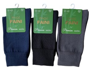 Set of men's bamboo socks, classic, 3 pairs