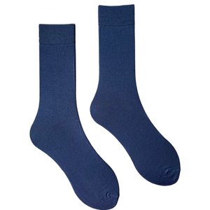 Шкарпетки чоловічі "Класичні" з високим пагомілком з бамбука, сині