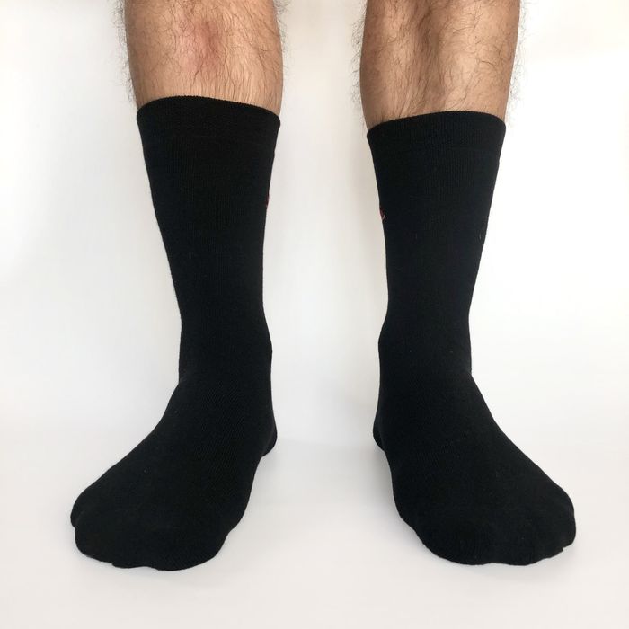 Шкарпетки чоловічі МАХРОВІ з індійської бавовни, чорні
