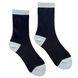 Women's Socks "Contrast", made from Indian cotton, black