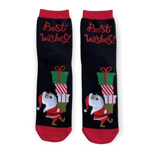 Чоловічі Новорічні шкарпетки "Дід Мороз з подарунками"