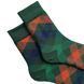 Men's socks "Colored squares", made from Indian cotton, green, 44-45