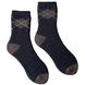 Шкарпетки махрові жіночі з індійської бавовни, темно сірі меланж, 35-37